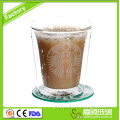 200ml Free Sample Handmade High Borosilicate Glass Double Wall Glass Coffee Cup